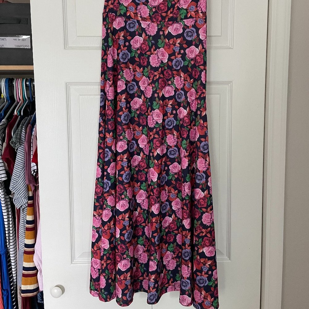 LulaRoe Floral Maxi Skirt